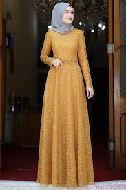 Dantelli Hardal Tesettur Soz Elbisesi Soiree Dress Muslim Gown Dresses
