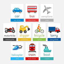 Sneak Peek These Super Cute Transportation Flashcards Will Hopefully Be Landing Here In Little Boo Hq To Flashcards Helicopter Pilot Training Transportation