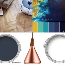 Hague Blue All White Copper And Cornish Oak Parquet Colour Palette Blue And Copper Copper Colour Palette Blue Bedroom Colors