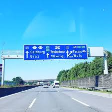 On The Road Again Ah Wiederunterwegs Richtung Ausseerland Highway Signs Instagram Road