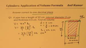 Volume Of Cylinder Applications To Find Radius Or Height Youtube