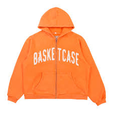 Basketcase Gallery Dweller Zip Up Sweatshirt Orange – PIECES