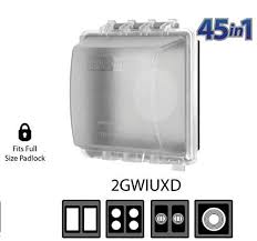 Enhance your room decor with just the stroke of a brush and bid adieu to the same old wall plates and outlet covers. Sealproof 2 Gang Weatherproof In Use Outlet Cover Two Gang Outdoor Plug And Receptacle Protector Lockable Ul Extra Duty Compliant 45 Configurations Pricepulse