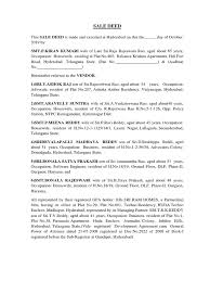 Sale Deed Covenant Law Property A sale deed is executed after the execution of the agreement to sell and after compliance of various terms and conditions detailed in the freehold property is not very popularly used in india, it means the holder of the property holds it free of any liabilities i.e.