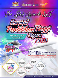 Karnival pendidikan tinggi negara (kptn) atau karnival jom masuk u tahun 2020 dijangka akan diadakan di beberapa lokasi atau zon di seluruh malaysia dari hujung bulan januari sehingga april 2020. Karnival Pendidikan Tinggi Di Husm Kampus Kesihatan 10 11 Mac 2018 Penyucian Jiwa