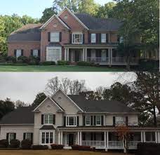 The bricks are a mixture of brown never allow the acid solution to touch glass, window trim, painted surfaces, aluminum pics of light yellow painted brick houses. Painting A Brick House 5 Best Colors To Paint A Brick House