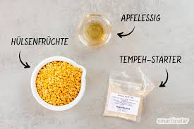 Tempeh Selber Machen Einfaches Rezept Mit Regionalen Schalerbsen