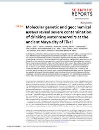 How to build a fire pit under 30 minutes. Pdf Molecular Genetic And Geochemical Assays Reveal Severe Contamination Of Drinking Water Reservoirs At The Ancient Maya City Of Tikal
