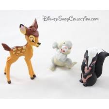 Lot De 3 Figurines Bambi Disney Bambi Fleur Et Pan Pan Disney Bambi Walt Disney