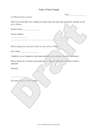 Free Name Change Notification Letter Free To Print Save Download