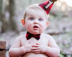 Red & Black Buffalo Plaid MINI Birthday Party Hat W Gold or Burlap Number  Lumberjack Christmas Country Great Outdoors Winter Hat Dog Cat Pet