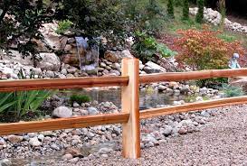 Most wood fence styles utilize fence panels, but this rustic style is made up of posts and individual rails. Cedar Split Rail End Post 3 Rail Fence Supply Inc