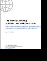2) if you withdraw cash from an atm that is not part of the all point. The World Bank Group Modified Cash Basis Trust Funds 2012 Documents Global Partnership For Education