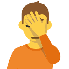 This clipart image is transparent backgroud and png format. Face Palm Emoji