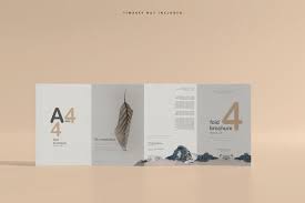 Download Free A4 Size Four Fold Brochure Mockup Psd Bestfreemockups Net