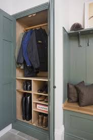 Wardrobe And Shelves Either Side Of A Bench Seat A Must In A Functional Mudroom Must Store Shoes Hats And Jack Hallway Cupboards Porch Storage Hallway Closet