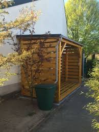 Holzunterstand Fertig Mit Regentonne Holzlager Fur Ca 10 Srm Pin 4 5 Outdoorwood Ponds Backyard Garden Storage Outdoor Wood