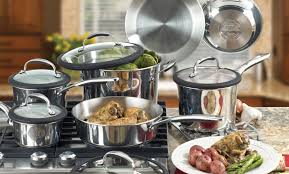 Kitchenaid cookware set, stainless steel casseroles set with lids, 20/24 cm + saucepan with 2 spots 16cm/1.5l, 5 pcs. 149 99 For Kitchen Aid 12 Piece Cookware Set Groupon