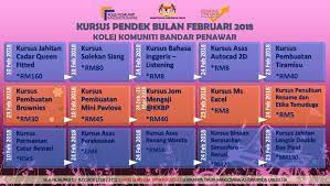 Gagal mengadakan latihan, arahan dan maklumat iv. Permohonan Kursus Pendek Kolej Komuniti Bandar Penawar Facebook