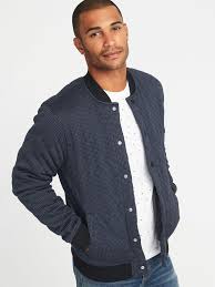 Quilted Sweater Fleece Bomber Jacket For Men Old Navy Jackets Men Fashion Mens Fashion Sweaters Fashion Sense For Men