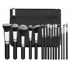 makeup brush set with pu bag