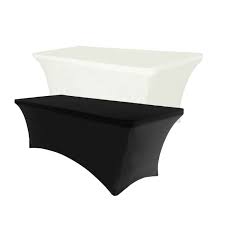 Spandex Fitted Tablecloth Rectangular Stretch Table Cover For Wedding Party Table Covers Table Cloth Fitted Tablecloths