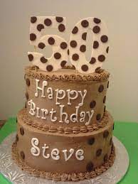Happy 50th Steve Chocolate Spice Cake With Chocolate Butter Cream And Fondant Decorations Chocolate Spice Cake Spice Cake Cake