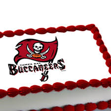 Nfl Tampa Bay Buccaneers Edible Image Cake Decoration Sports Birthday Party Edible Cake Decorations