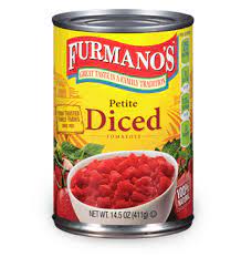 It is difficult to get an exact conversion of cooking ingredients as the density of these substances can vary so much depending on temperature, humidity, how . Diced Tomatoes Petite 14 5 Oz Furmano S