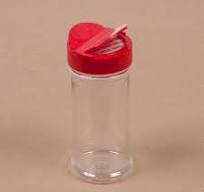 7 oz Spice Jar - Clear PET Plastic Round w/ 53-485 Finish