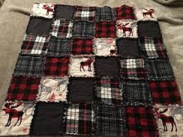 Geyik Deseni Kirmizi Ekose Patchwork Kirkyama Dikis Kis Ekose