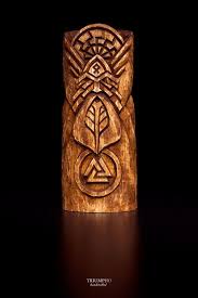 D) how does he look? Gifts For Him Odin Stlylish Wooden Figurine Handcarved Wooden Statue Odin Wuotan Wodan Schnitzen Holzschnitzkunst Statue