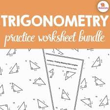 Trigonometry Worksheet Bundle 120 Practice Problems Trigonometry Worksheets Trigonometry Graphing