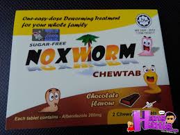 Yang paling biasa digunakan adalah albendazole. Ubat Cacing Noxworm Perubatan S