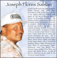 Joseph Flores Sablan (1946-2009)