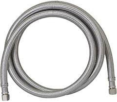 This video shows the simple process of installing or replacing a water line (water hose), for a refrigerator or ice maker. Highcraft Cnct2662 Om Line Connects Water Supply Ice Maker Hose With 1 4 Fittings On Both Ends Braided Stainless Steel 2 Ft Amazon Com
