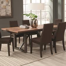 Our staff is following stringent sanitation and disinfectant procedures as well as completing daily staff wellness. Coaster Spring Creek Dining Table With 18 Extension Leaf Rife S Home Furniture Dining Tables