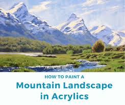 How To Paint A Mountain Landscape In Acrylics Samuel Earp Artist Download 183 hand drawn mountain free vectors. how to paint a mountain landscape in