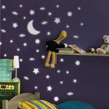 Home Decor Line Deep Space Glow In The Dark Wall Decals Walmart Com Space Wall Decals Star Wall Decals Wall Decals