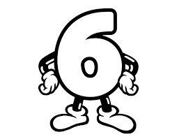 Cocomelon coloring pages number six 6. Number 6 Coloring Page Coloringcrew Com