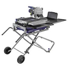 Kobalt 10 In Wet Tabletop Sliding Table Tile Saw With Stand Lowes Com Sliding Table Tile Saw Table Top