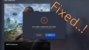 Fix Sorry Failed To Install Turbo Aow Engine Pubg Gameloop S Error 2021 Youtube
