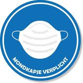 Rotterdam indebuurt mondkapjesplicht ziet zo verplicht eruit eerste dag. Bol Com Vloersticker Mondkapje Verplicht Rood O25cm Corona Sticker