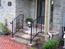 Textured black aluminum round straight hand rail kit the ez handrail heavy duty aluminum hand the ez handrail heavy duty aluminum hand rails are perfect for indoor or outdoor installations where an extra hand is needed to prevent falls or just that additional support when heading up a couple of stairs. Modern Wrought Iron Railing Designs