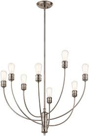 Kichler 52255clp Hatton Contemporary Classic Pewter Chandelier Light Kic 52255clp