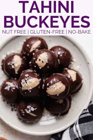 Tahini Buckeye Cookies Buckeye Cookies Recipe Buckeye Cookies Coconut Biscuits