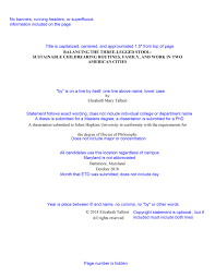 How about a title page? Formatting Requirements Sheridan Libraries