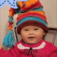 Crochet hat pattern with knit stitch effect?