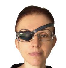 Handmade Slim Black or Brown Real Leather Eye Patch. Suitable for Permanent  Use. Eyepatch for Left or Right Eye.