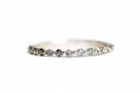 Gray Diamond Pepper Band In 2021 Gold Diamond Wedding Band Diamond Wedding Bands Rose Gold Wedding Band Diamond